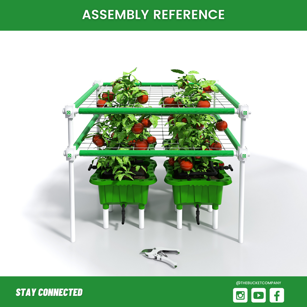 The Bucket Company Green Trellis Net Assembly Reference 