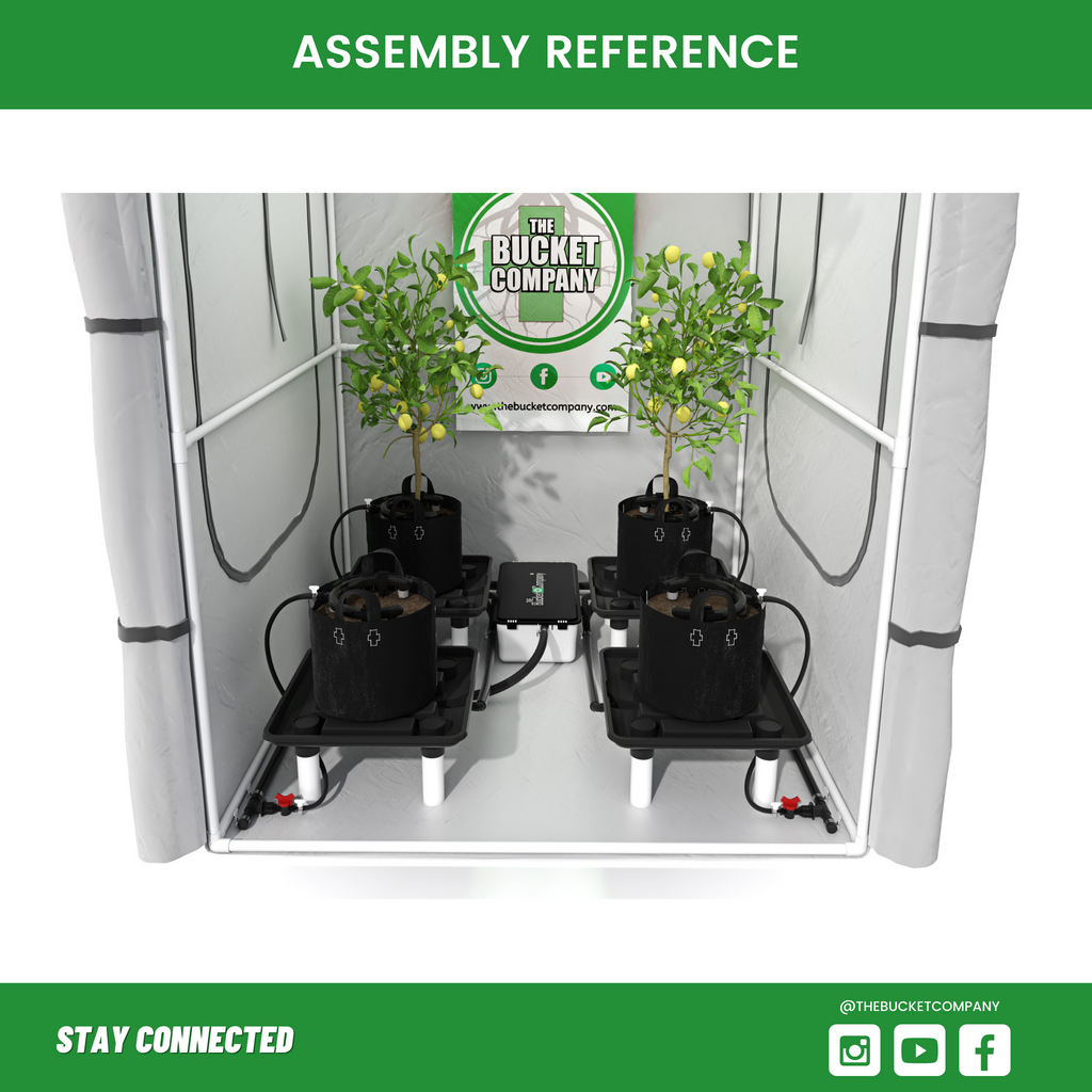 Grow Tent Drain Tray Assembly 