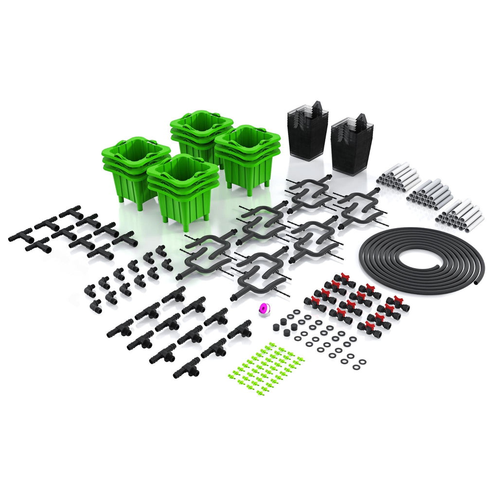 1 Gallon Green Manifold Kit with Barb Fittings