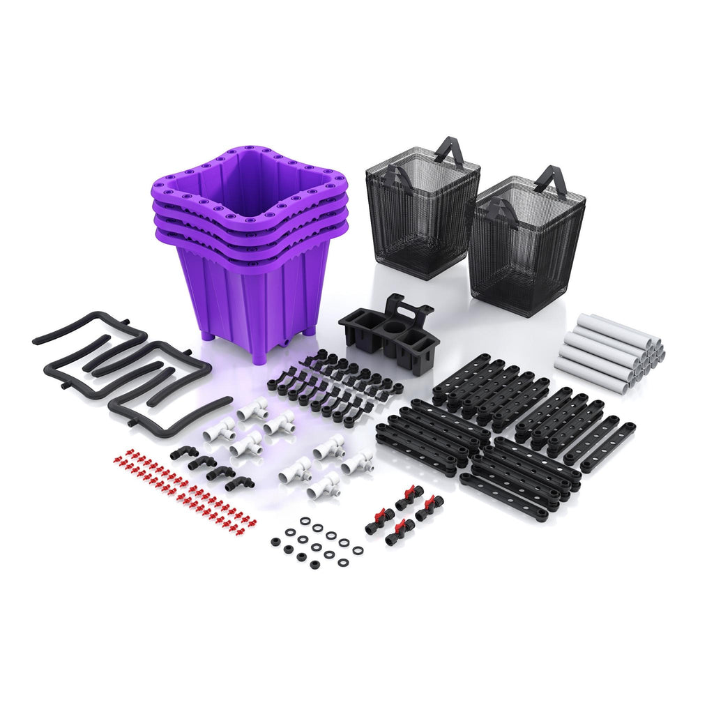 10 Gallon Purple Hydroponic Bucket Growing System