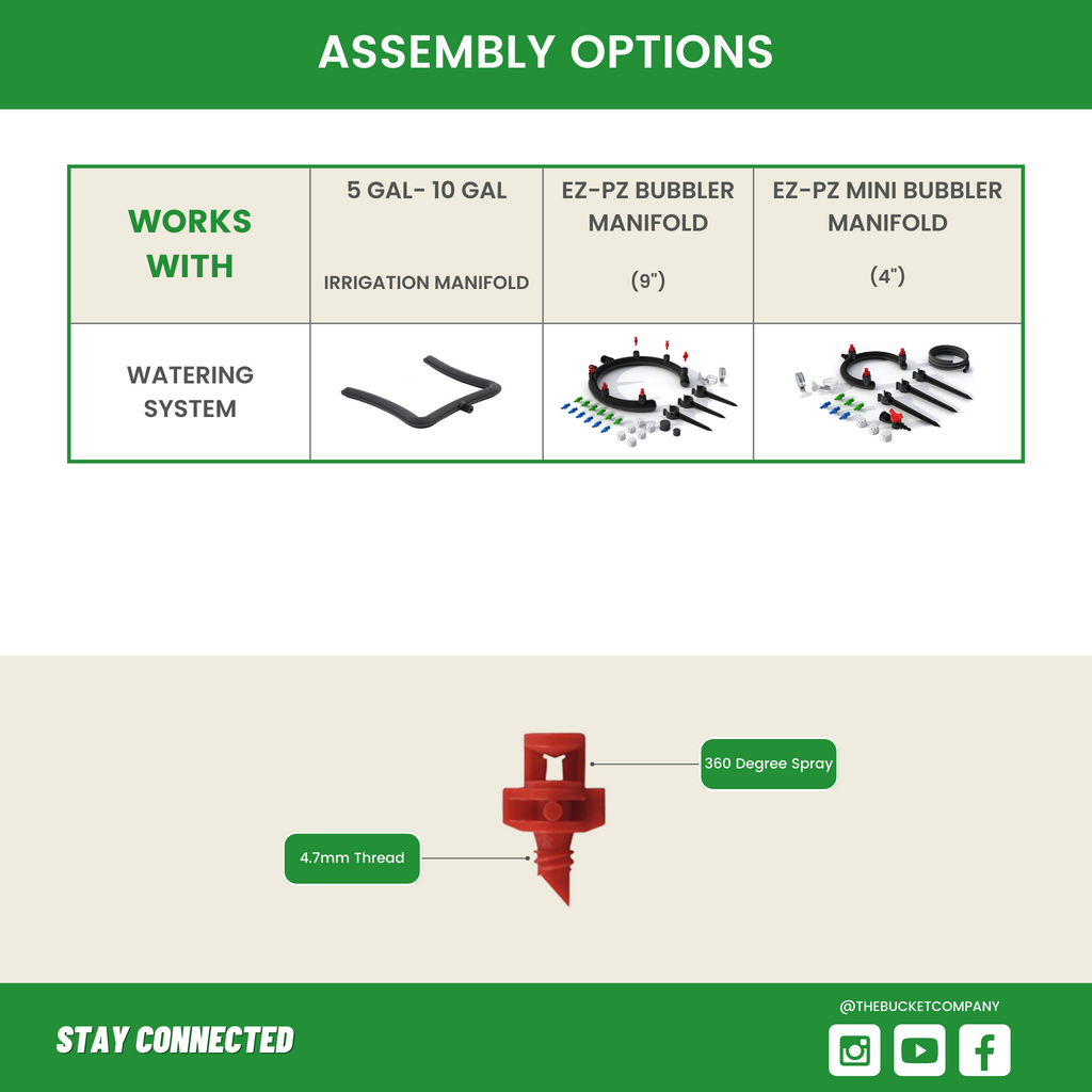 360 Degree Sprayers/Emitters Works With