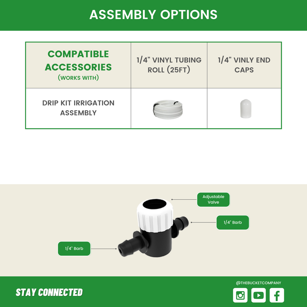 One Quarter Inch Micro Valves for Watering Plants