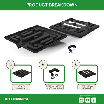 plastic tray for plants near me 22" Ez-Pz Runoff (Drain) Tray