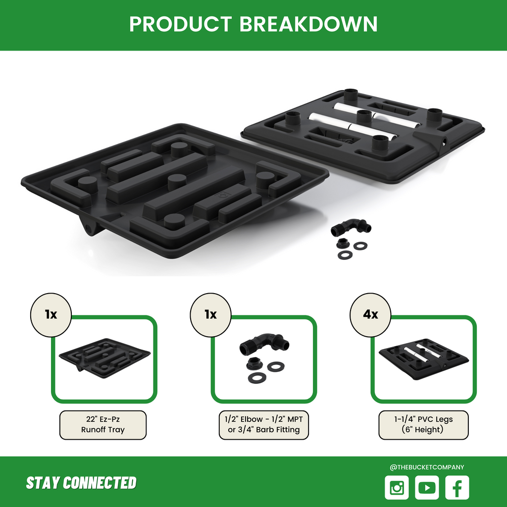 Large Drain Tray for Plants