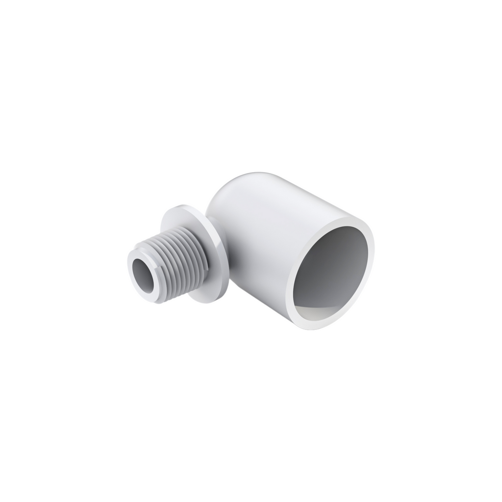 1/2" Male Thread Elbow - 1" PVC Slip Fitting