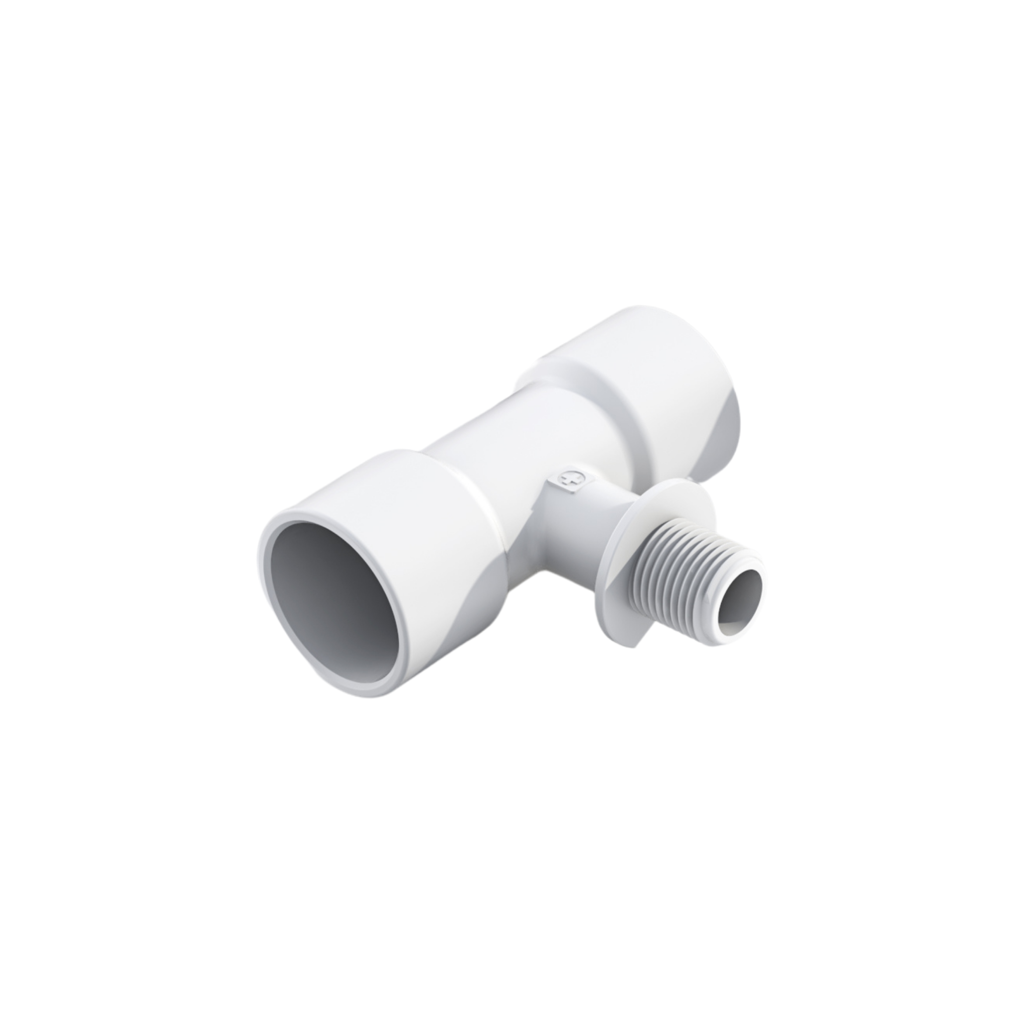 1/2 Male Pipe Thread - 1 PVC Slip Tee Fitting