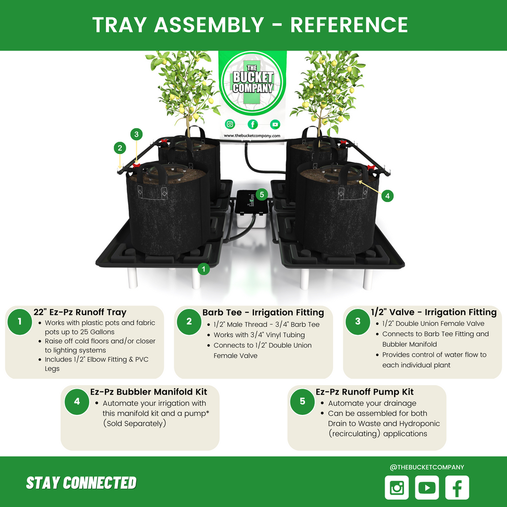 Large Drain Tray for Plants and Vegetables